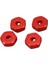 24x Alüminyum Alaşım 12mm Birleştirici Tekerlek Hub Hex Adaptör Wltoys için Yükseltmeler 144001 1/14 RC Araç Yedek Parçaları Kırmızı (Yurt Dışından) 10