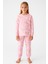 Çilek Desenli %100 Pamuk Kız Çocuk Pijama Takım 2
