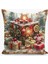 Çift Taraflı Dijital Baskı Kırlent Kılıfı Yılbaşı / Kış Manzarası / Christmas Desenli 1
