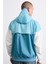 Windrunner Full Zip Jacket Kapüşonlu Erkek Ceket Rüzgarlık Mavi Açık Mavi 2