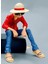 One Piece Young Monkey D. Luffy Anime Figürü One Piece Figür Luffy Figür Oturan Monkey D.luffy Figür 2