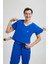 Likralı Dinamik Jogger Takım Royal Mavi Erkek Doktor ve Hemşireler İçin Konforlu 9