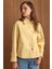Çıt Çıt Kapamalı Pat Detaylı Kısa Kaban SARI 3163 4