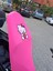 Hello Kıty Desenli Motosiklet Koltuk Kılıfı Neon Pembe Renkli 3