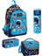 Lacivert Mavi Astronot Desenli 4’lü Okul Çanta Seti Erkek Çocuk Ilköğretim Çantası 1