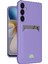 Samsung Galaxy A36 Kılıf Kelvin Kartvizitli Silikon - LILA-(5796) - N063J079-M88063 1