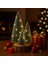 4'lü LED Işıklı Mini Yılbaşı Noel Ağaçları Seti – 4'lü Masa Üstü Dekor (23CM, 18 Cm, 12 Cm, 13 Cm) 1