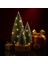 4'lü LED Işıklı Mini Yılbaşı Noel Ağaçları Seti – 4'lü Masa Üstü Dekor (23CM, 18 Cm, 12 Cm, 13 Cm) 4