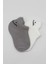 Bfs Bistyle 2'li Sneakers Smile Penye Çorap BS20106 Gri Ekru 4