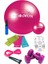11 Li Pilates Takımı Seti 3 Lü Pilates Bandı Lastiği 1kg Dambıl Atlama Ipi Plates Topu Set 6