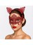 Bfs Romantik Kırmızı Dantel Maske Seti – Kedi Kulaklı Taç ve Maske 3 No 2
