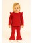Triko Takım Alt-Üst Geniş Paça Kırmızı 1