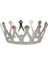 Bfs Gümüş Renk Çocuk ve Yetişkin Uyumlu Kraliçe Tacı Prenses Tacı 8X25 cm 5