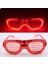 Bfs Kırmızı LED Işıklı Parti Gözlüğü - Neon Glow Şerit Gözlük 3 Modlu 5