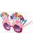 Bfs Happy Birthday Yazılı Pembe Fuşya Renk Parti Gözlüğü 12X7 cm 2