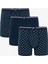 Erkek Navy Organik 3'lü Boxer 16