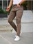 Erkek Jeans Slim Fit Likralı Denim Kahve Kot Pantolon 1