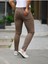 Erkek Jeans Slim Fit Likralı Denim Kahve Kot Pantolon 4