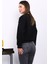 Siyah Bisiklet Yaka Üç İplik Sweat 3