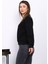 Siyah Bisiklet Yaka Üç İplik Sweat 4