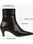Kadın Lulu Kahve Cilt Kısa Topuklu Bot 2