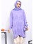 Lila Soğuk İplik Merserize Triko Tunik 3