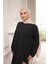 Siyah Bisiklet Yaka Armalı Tunik 2