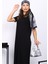 Siyah Kısa Kol Tesettür İçlik Elbise 3