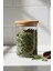Mini Bambu Kapaklı Baharat Kavanozu - Cam Mutfak Düzenleyici 4 Adet 9x6 cm 1