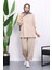 Taş Yaka Çıtçıtlı Tunik Pantolonlu Takım 1
