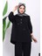 Siyah Yaka Çıtçıtlı Tunik Pantolonlu Takım 3