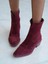 Krowe Bordo Süet Hakiki Deri Kadın Bot 2