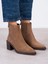 Fidra Camel Süet Hakiki Deri Kadın Bot 4
