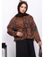 Kahverengi Etnik Desenli Cepli Ceket 3