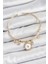 Bfs Pirinç Zirkon Taşlı Pusula Model Gold Renk Charm Bileklik 1