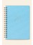 A5 Spiralli Sert Kapak Keten Düz Çizgisiz Tarihsiz Not Defteri Mavi 5