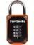 Fitness Stüdyosu Vb. Için Şifreli Kilit. 4 Haneli, Sağlam, Hava Koşullarına Dayanıklı, Sertleştirilmiş Paslanmaz Çelik, Dış Mekan Asma Kilidi, Sıfırlanabilir Şifre, Tekli Paket, Turuncu 1