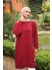 Bordo Bisiklet Yaka Armalı Tunik 2