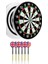 Boy Dart Tahtası Seti 18 Inç Profesyonel Dart Seti + 6 Adet Dart Oku 18GR 2