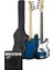 CBG-460BL 46 Inç 4/4 Yetişkin Amfili Bas Gitar Seti Blue 2