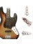 Jazz Bass Kolay Kurulum ve Uzun Servis Ömrü Için 500K Potansiyometre ile Kablolu Elektro Gitar Kontrol Plakası 3