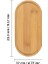 Bambu Yağdanlık Altlığı Sunumluk Şık ve Dayanıklı Ahşap Tepsi (Oval) 2