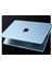 MacBook Air 13 Inç M4 M3 M2 2025 2024 2022 Için Uyumlu Kılıf [orijinal Dokuyu Sunar] 13.6" A3240 A3113 A2681 Için Ultra Ince Görünmez Yarı Saydam Sert Kabuk Kapak - Mat Gök Mavisi 1
