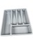 5 Bölme Çekmece Içi Kaşıklık Organizer Çatal Kaşık Bıçak Düzenleyici Pratik Kepçe 33X35 cm Gri Renk 1