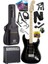 MAP-45BK-30AMP 30W Bt Amfili Siyah Elektro Gitar Seti Hss Manyetik Maple Klavye Strat Kasa 1