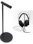 Standı Alüminyum Alaşım Evrensel Masaüstü Kulaklık Tutucu Askı Ağır Kaymaz Taban Siyah ile Kolay Montaj 3