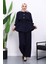 Lacivert Double Krep Tunik Pantolonlu Takım 1