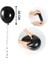 Parlak Metalik Helyum Balon 10 Adet (Siyah) 2