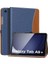 Case For Samsung Galaxy Tab A9 Plus 11" 2023 (SM-X210/SM-X216/SM-X218), Pu Leather Multi-Angle Viewing Folding Stand Cover Case With Hand Strap, Front Pocket, Auto Wake/sleep, Denim Blue & Brown 1