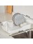 AKL-060 Beyaz Lüks Tabaklık Bulaşıklık-Yönlendirilebilir Su Akıtma Kanallı Bulaşık Sepeti-Kaşıklıklı 2
